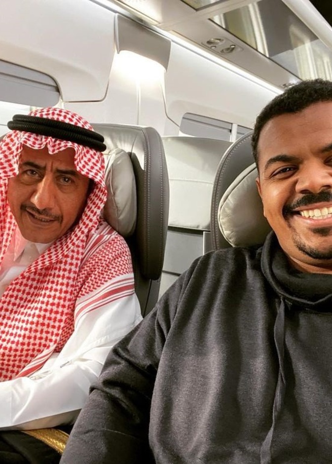 الفنان ناصر القصبي والمخرج محمد الحملي