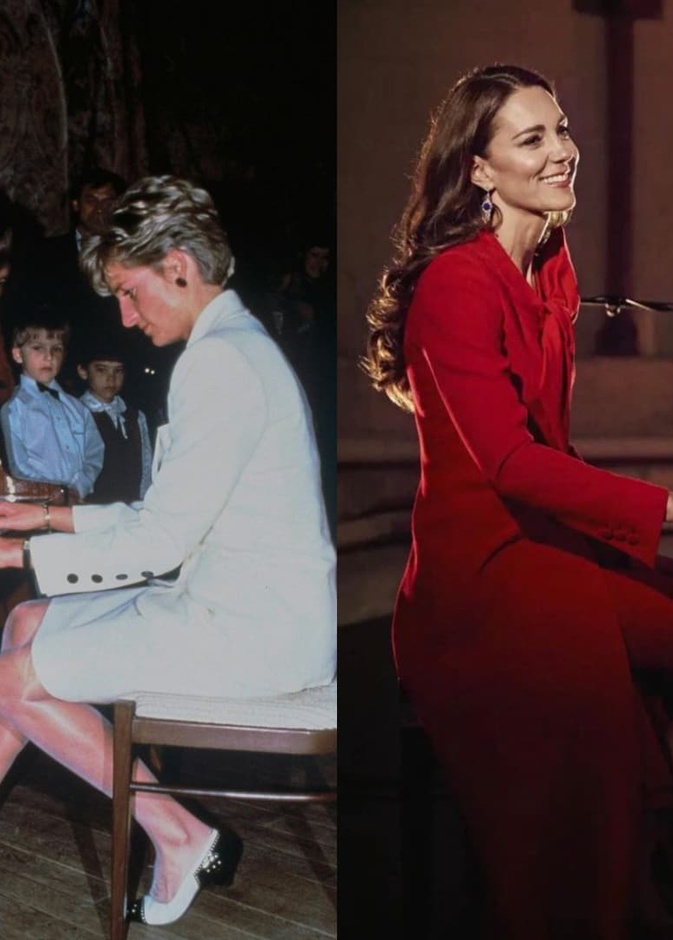 مقارنات بين كيت وديانا بعد عرض العزف بالبيانو الذي قدمته كيت في حفلها الخيري الجديد