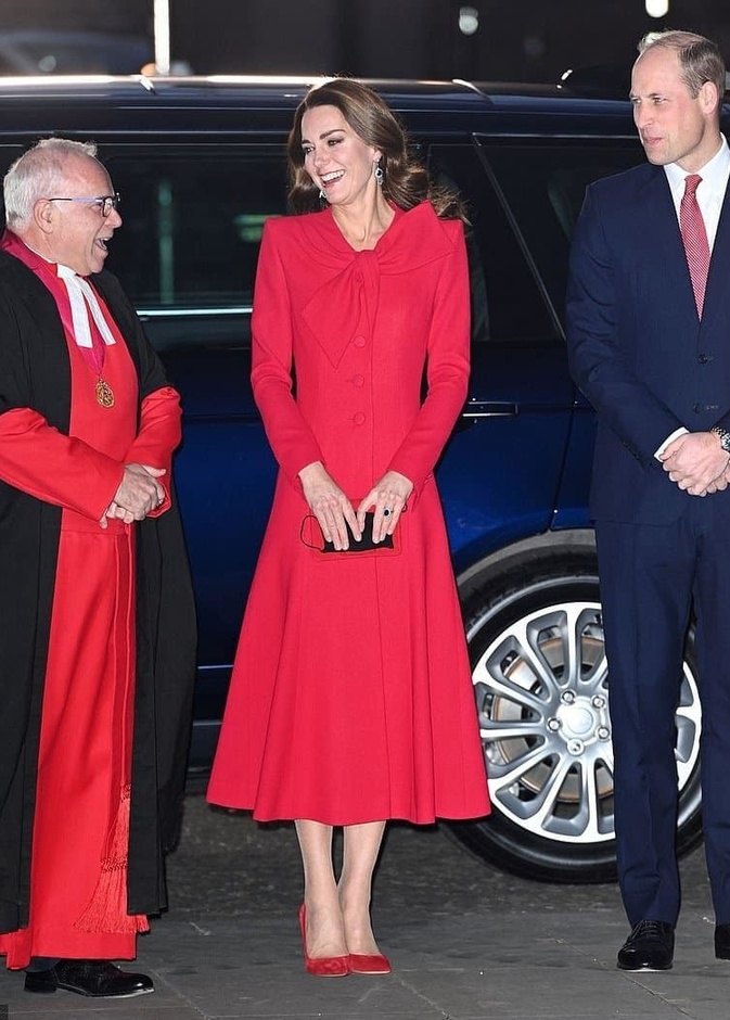  الأمير وليام وكيت ميدلتون في حفل أعياد ميلاد في كاتدرائية وستمنستر