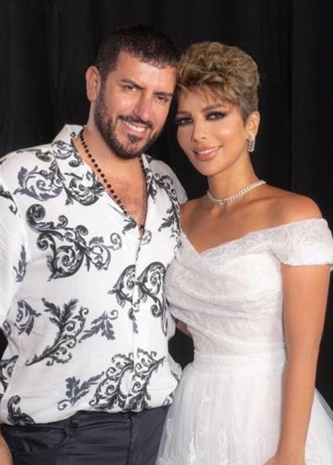 أصالة نصري مع زوجها الثالث- انستغرام اصالة نصري