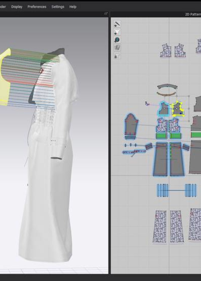 الصورة من موقع The Business of Fashion حول تقنية Clo3D