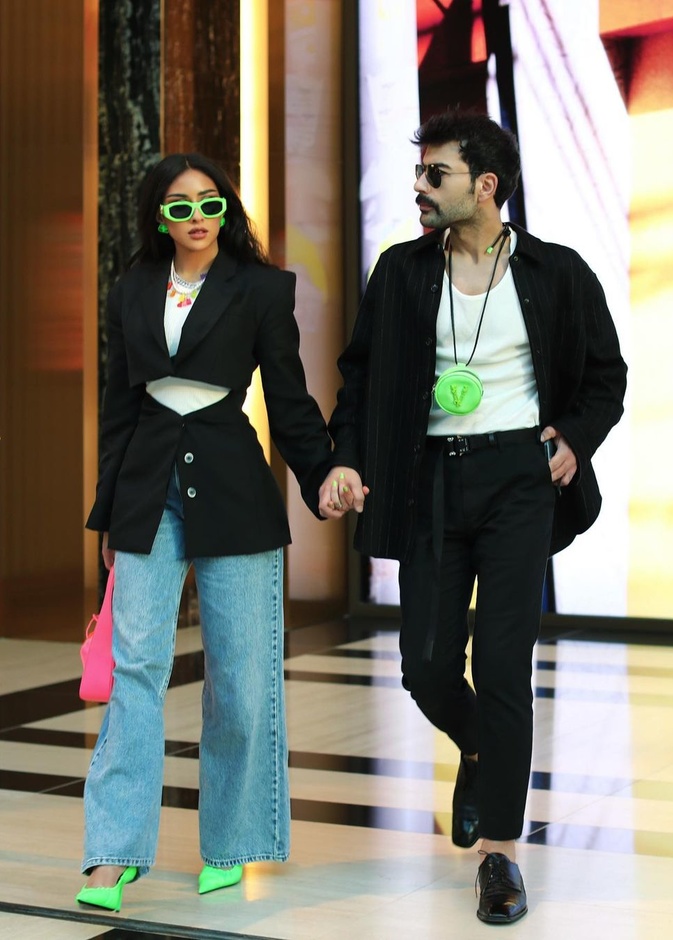 بدأت علاقة الثنائي بعد تشاركهما بأعمال فنية- انستغرام الفنانة