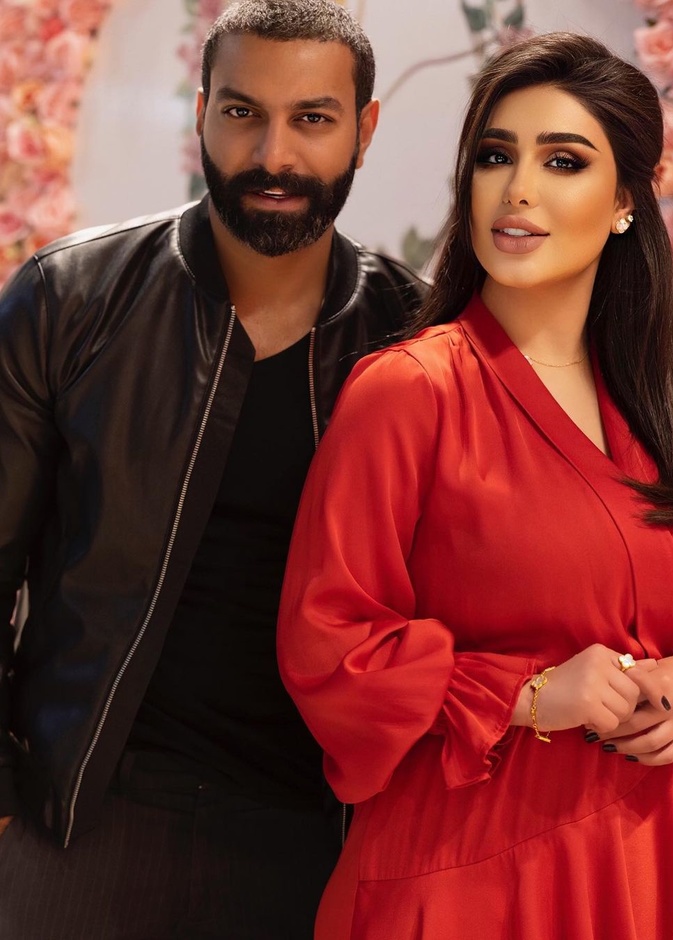 محمد الحداد وهنادي الكندري- انستغرام الفنانة