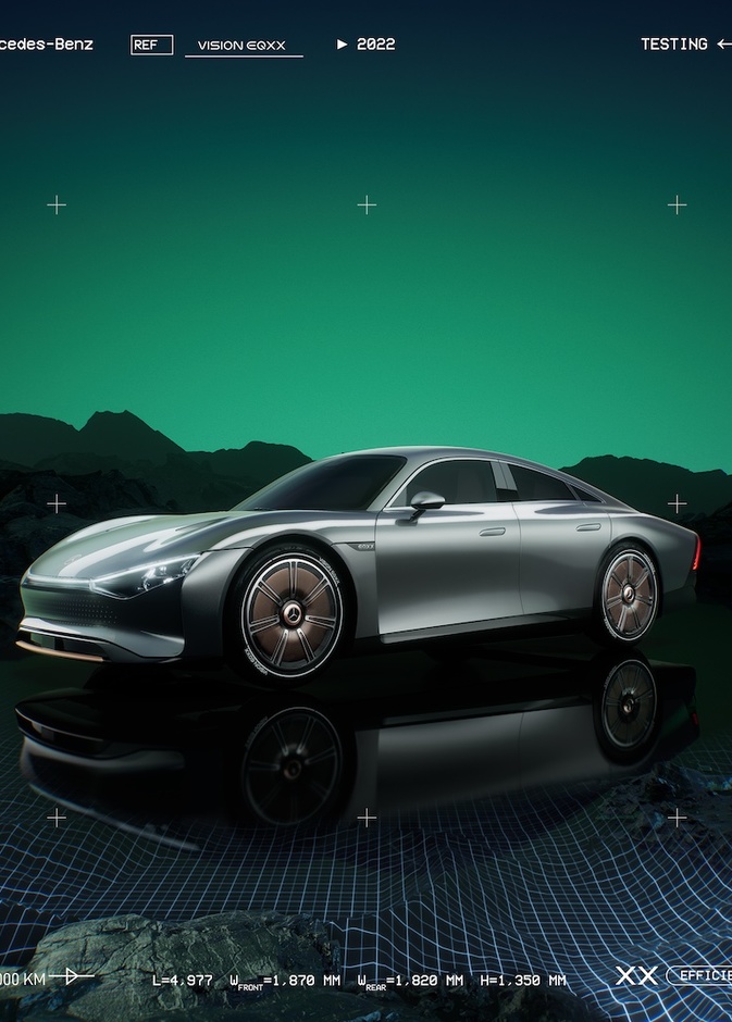 مرسيدس تكشف عن سيارة Vision EQXX الاختبارية