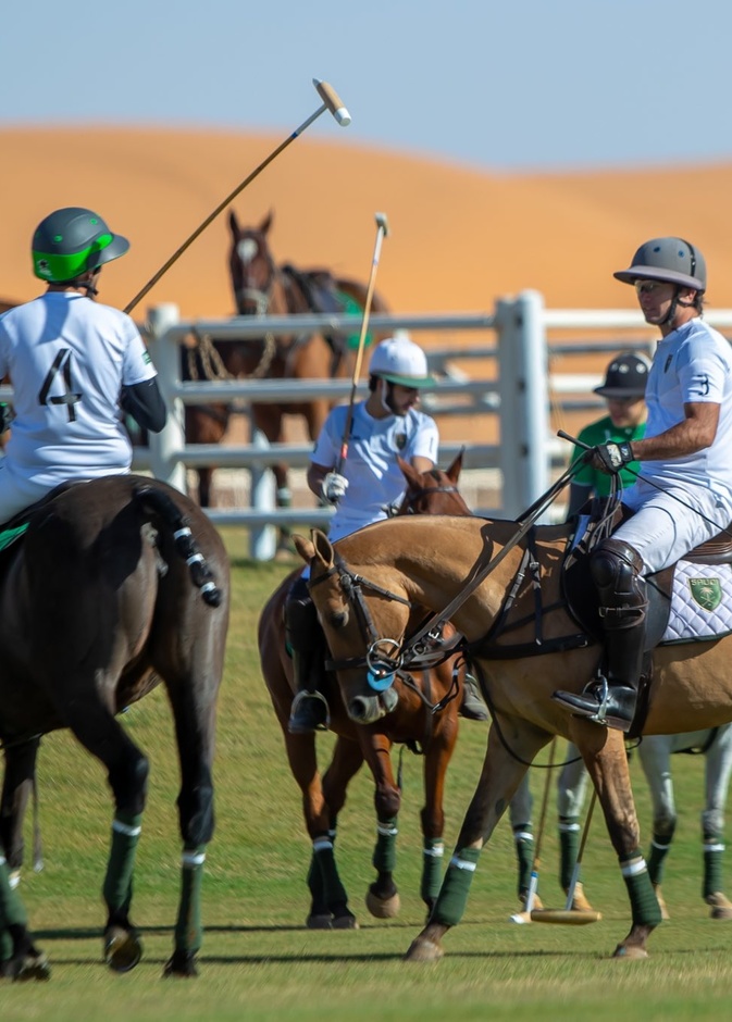 منافسات بطولة ريتشارد ميل العلا لبولو الصحراء، الوحيدة في العالم التي تقام في صحراء العلا