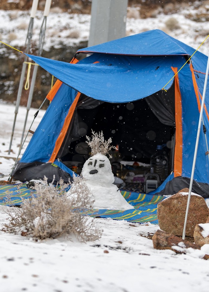 أجمل المجسمات من الثلوج في تبوك - المصدر روح السعودية