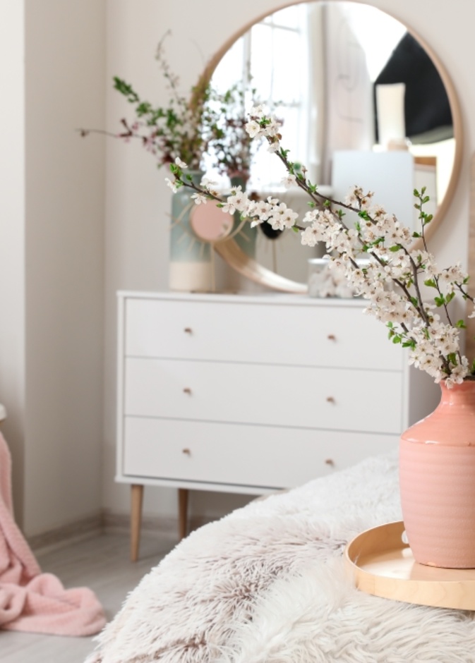 ورد الناردين في ديكور غرف النرم