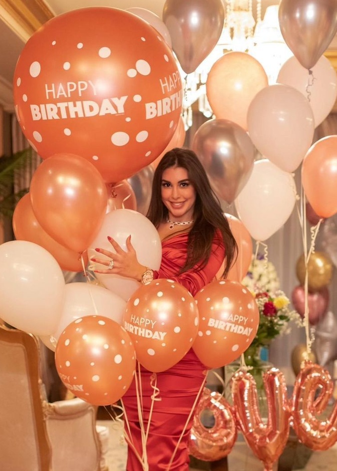 ياسمين صبري في عيد ميلادها علم 2021  