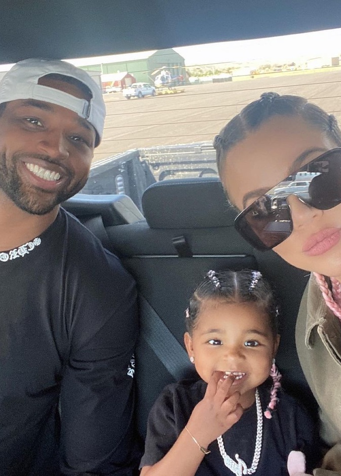 تريستان طومسون وكلوي كارداشيان وابنتهما