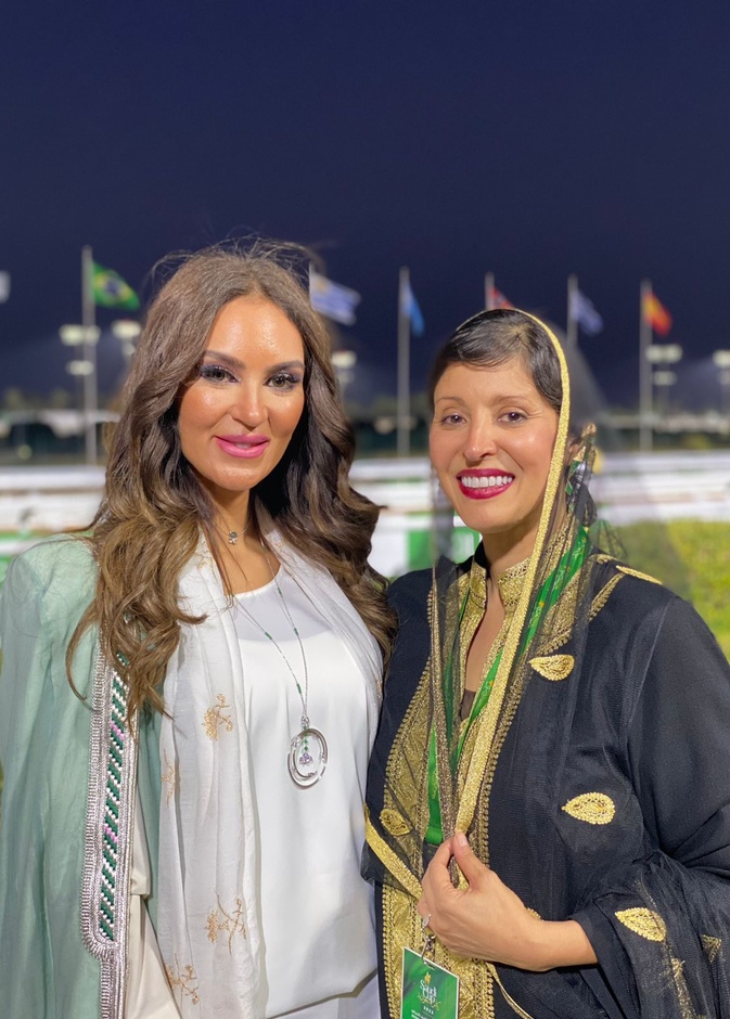 الأميرة نورة الفيصل ومصممة المجوهرات خلود عرب