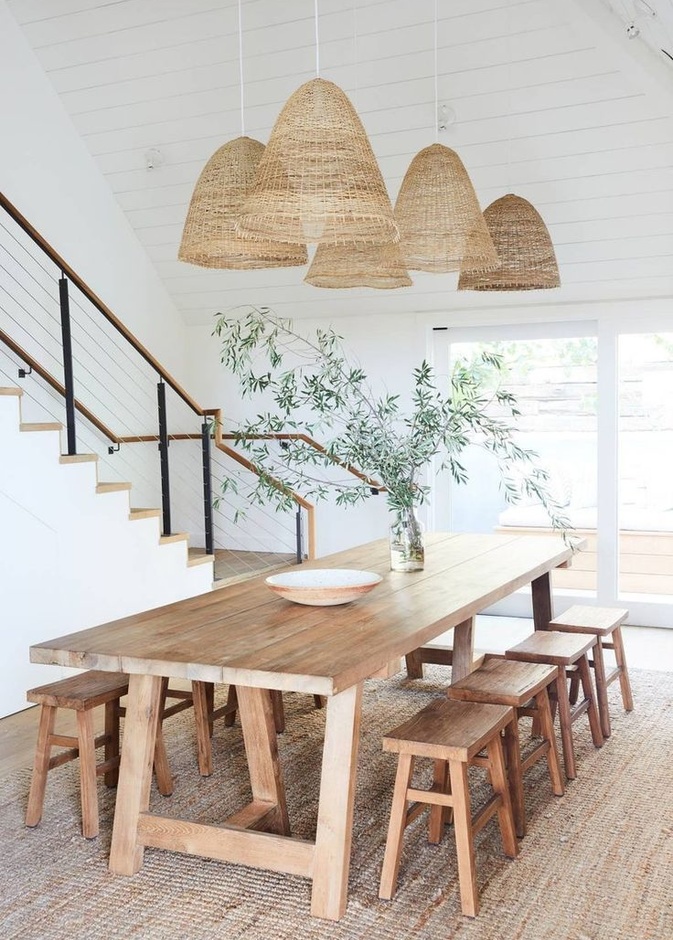 ثريات من القش الطبيعي