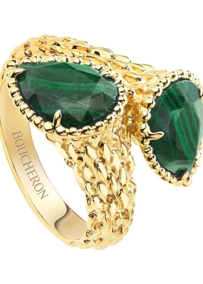 خواتم خطوبة مزينة بحجرين كريمين من دار Boucheron