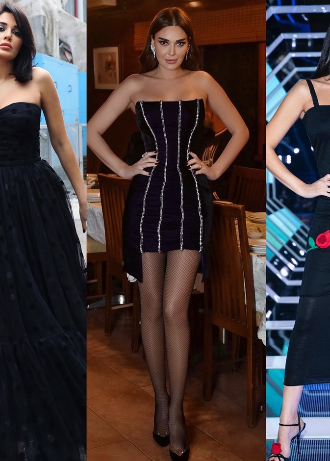 سيرين عبد النور في فساتين سوداء 