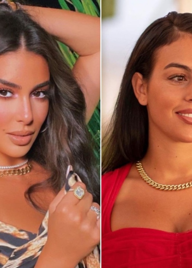 قلادة ياسمين صبري وجورجينا رودريغيز   