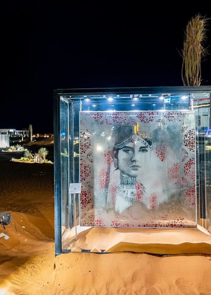 لوحات فنية بديعة مع جداريات أوايسس