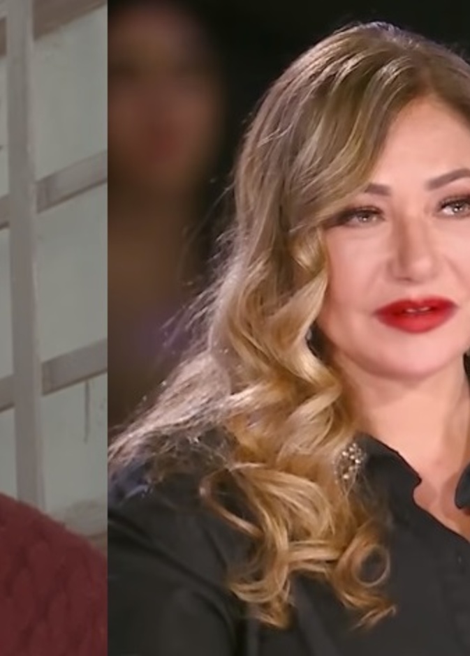 ليلى علوي تلتقي بمقدم البرامج يوسف عثمان