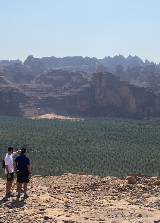 منظر ساحر في مسار إطلالة واحة العلا - المصدر استكشف العلا 