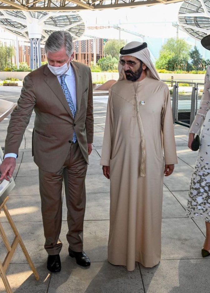 الملك فيليب والملكة ماتيلد يزوران معرض إكسبو 2020
