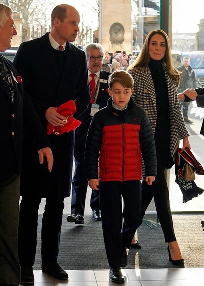 دوق ودوقة كامبريدج يحضران مباراة ركبي في استاد تويكنهام