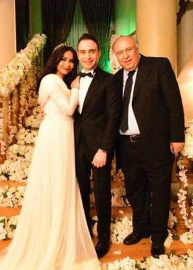 حسام حبيب ووالده وشيرين عبد الوهاب