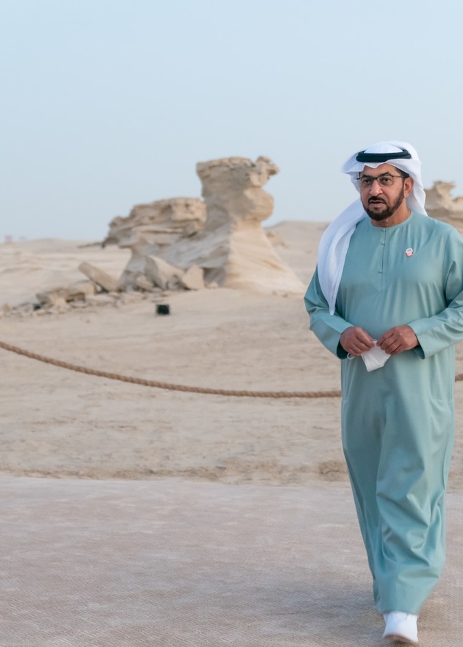 حمدان بن زايد يدشن "محمية كثبان الوثبة الأحفورية" بأبوظبي