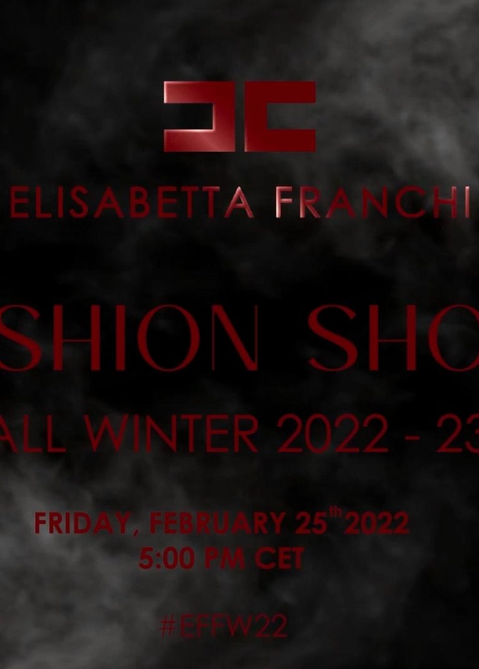 بث مباشر لعرض أزياء ELISABETTA FRANCHI لخريف شتاء 2022 من ميلان