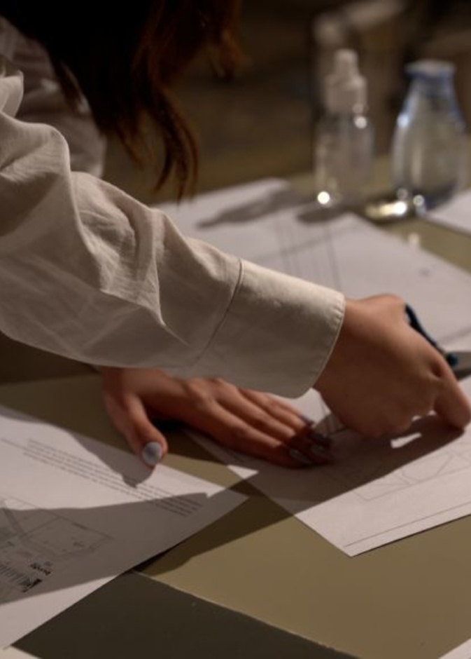 جانب من اعمال المتدربات - المصدر مشاعل الرشيد