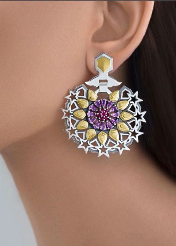 أقراط عزة فهمي Azza Fahmi