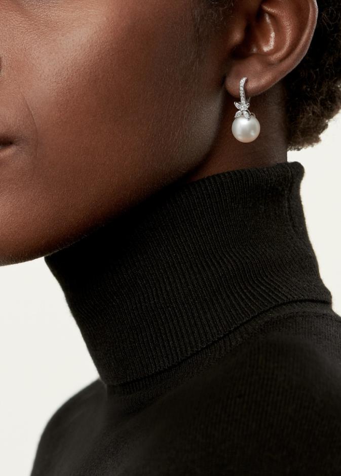 أقراط من مجموعة Tiffany Victoria من علامة تيفاني أند كو Tiffany & co