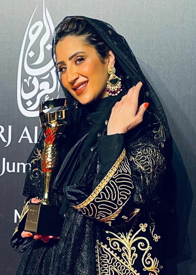 من حفل توزيع جوائز إيمي غالا في برج العرب في دبي