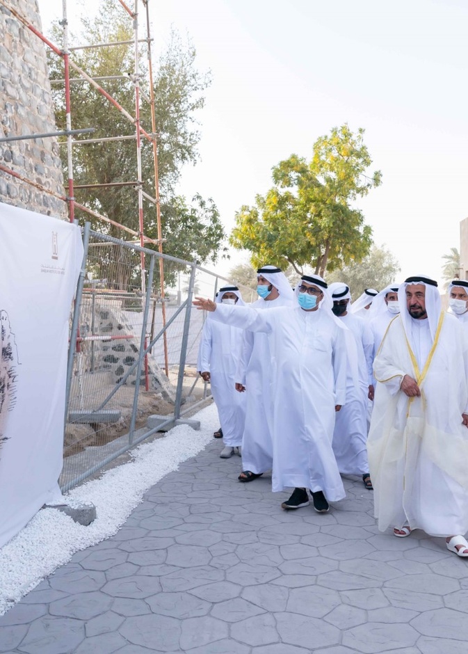 حاكم الشارقة يفتتح المرحلة الأولى من حي الحصن التراثي - المصدر وام 