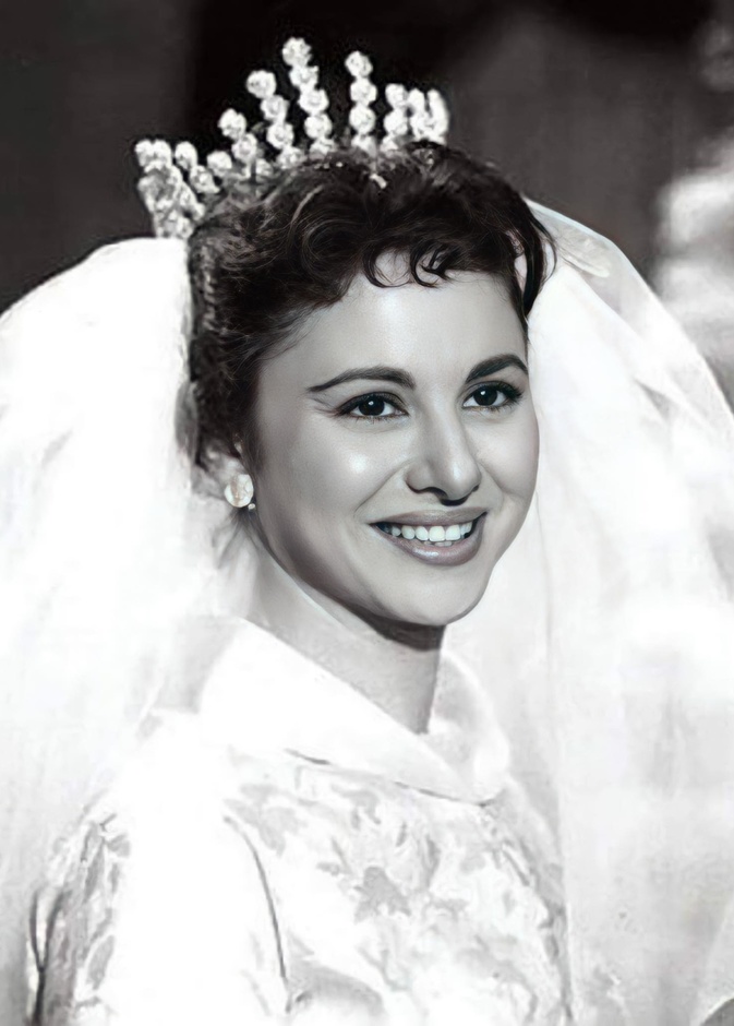 فاتن حمامة في يوم زفافها