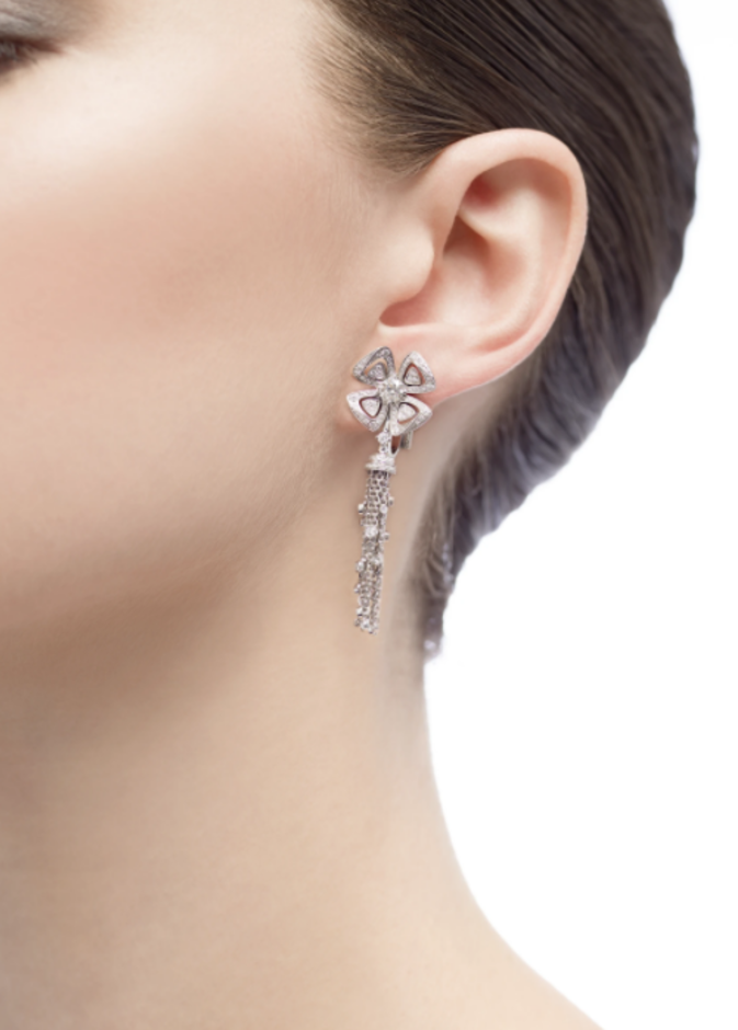 موديلات أقراط ألماس لإطلالة فخمة لعروس 2022