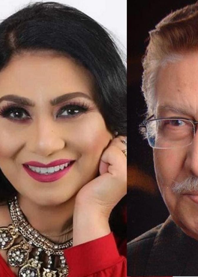 سلوى عثمان ووالدها عثمان محمد علي