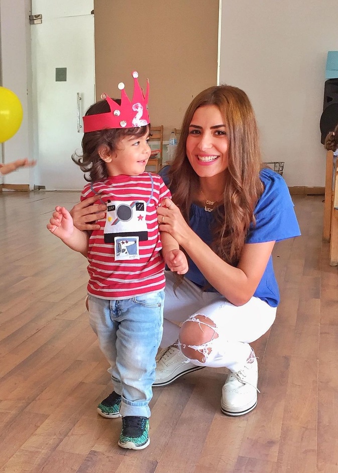 ريهام أيمن تحتفل بعيد ميلاد طفلها وتكشف عن ملامحه 