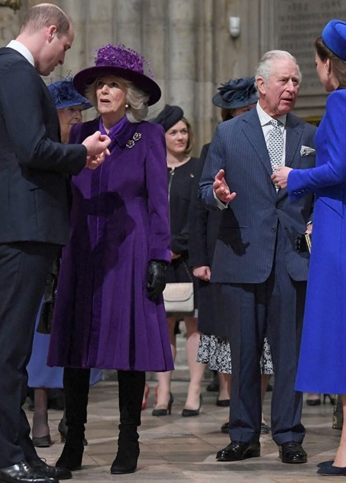 شاهد بالفيديو الأمير وليام يعانق دوقة كورنوال لتحيتها خلال احتفالات يوم الكومنولث