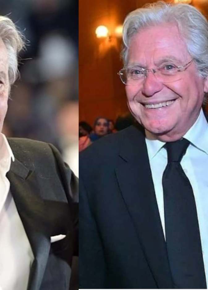 حسين فهمي وآلان ديلون