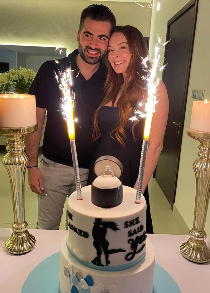 ليندسي لوهان وبدر شماس