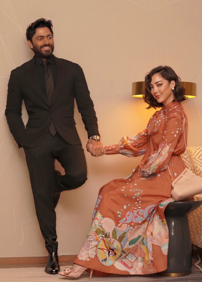 تامر حسني وبسمة بوسيل