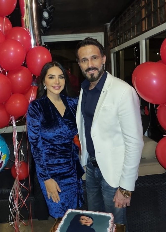 يوسف الشريف وزوجته