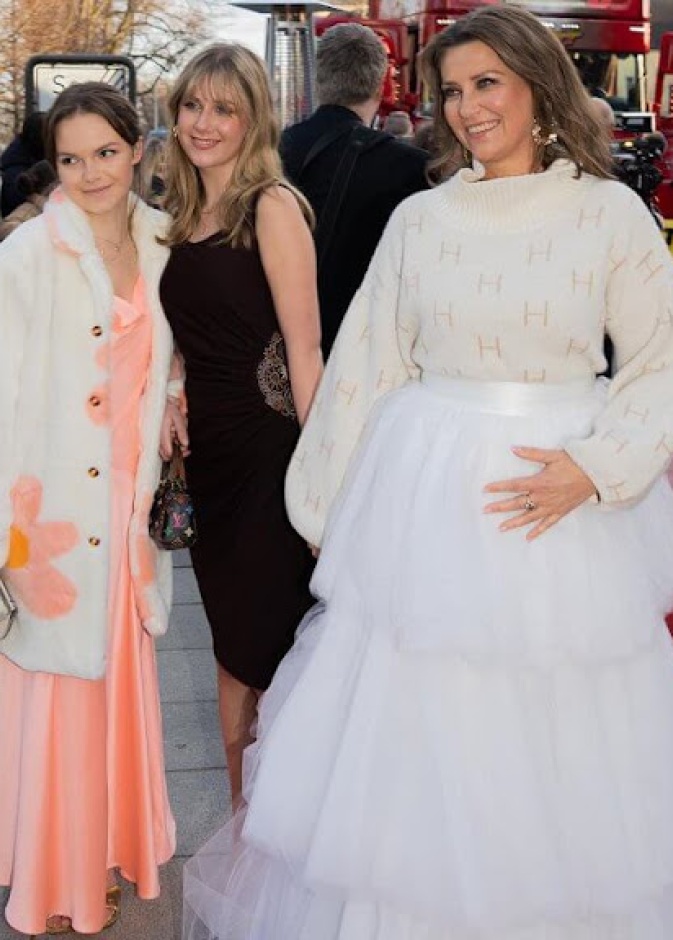 الأميرة مارثا لويز في العرض الأول لفيلم Lange Flate Ballær