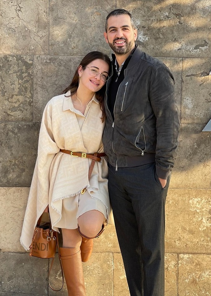 شام الذهبي وزوجها 