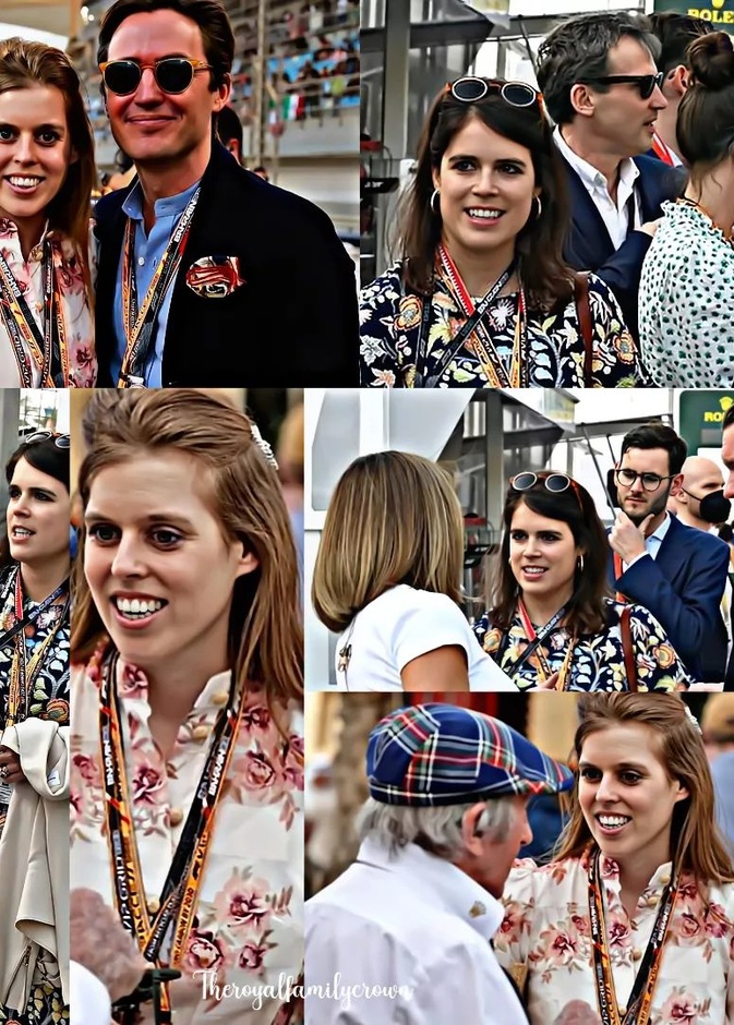 الأميرتان بياتريس ويوجين تظهران في سباق الجائزة الكبرى في البحرين