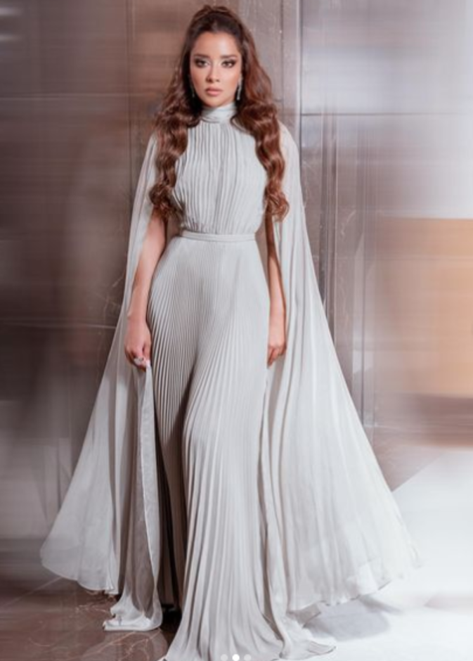 أزياء سهرة محتشمة لمناسبات العيد من بلقيس فتحي 