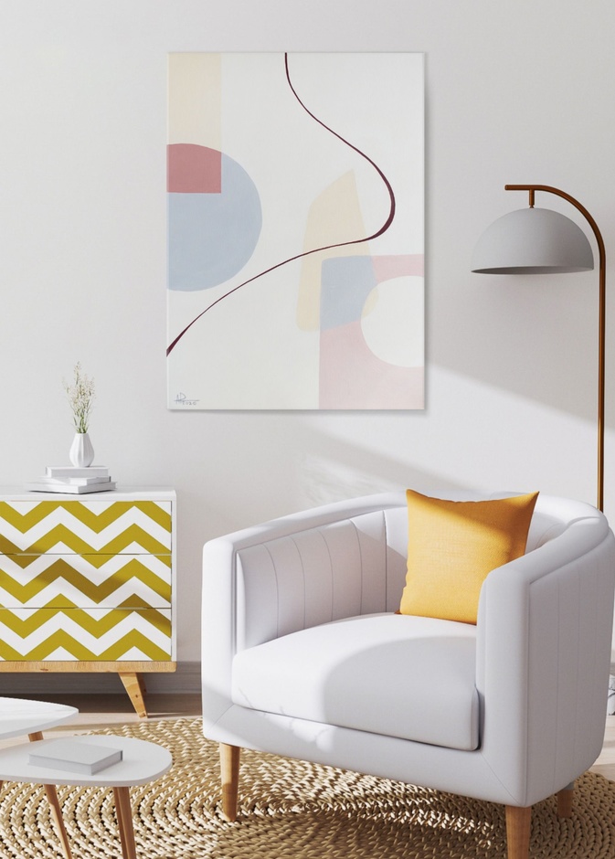 تصميم أثاث بنقشات هندسية