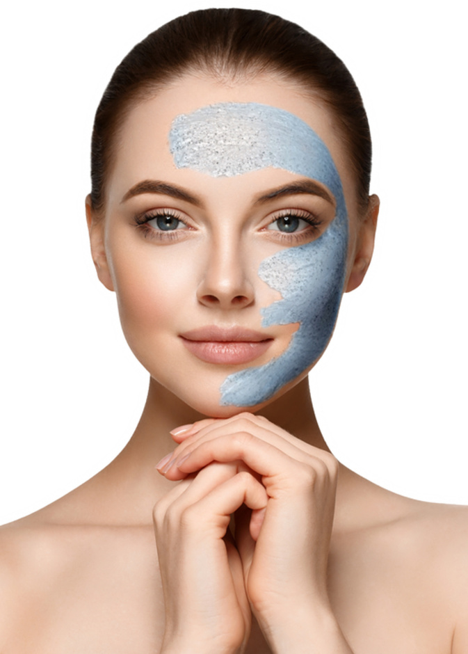 ماسك الطين لتنظيف بشرة المرأة في دقائق قبل عيد الفطر