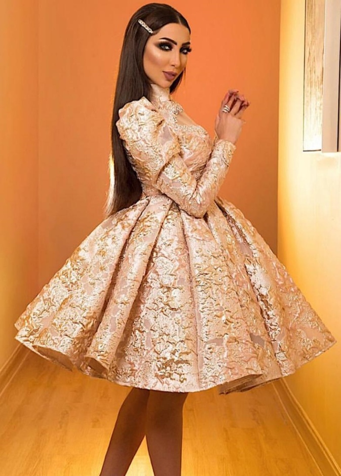 فساتين خطوبة قصيرة انستقرام@dunia_batma