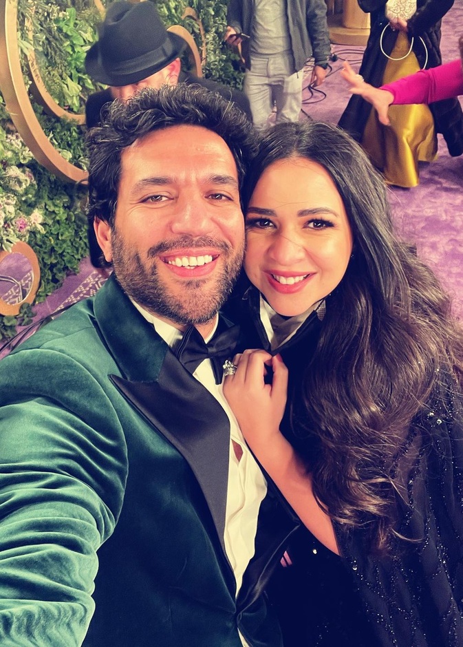 حسن الرداد يكشف موعد عودة آيمي سمير غانم للتمثيل