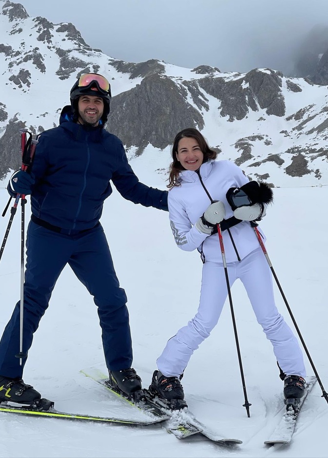 شام الذهبي وزوجها