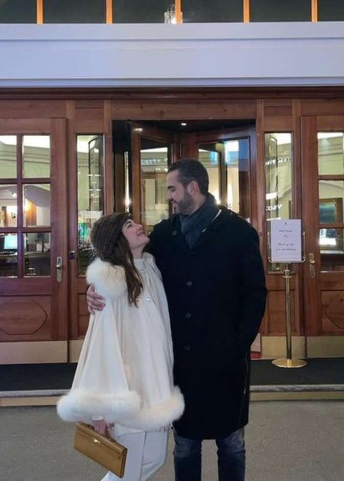 شام الذهبي وزوجها